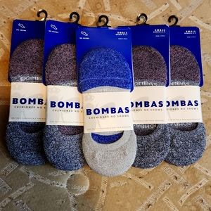 Bombas Cushioned No Show Socks - Set of 5